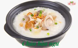 Hình ảnh CHÁO BÀO NGƯ SỐT NẤM NHUNG