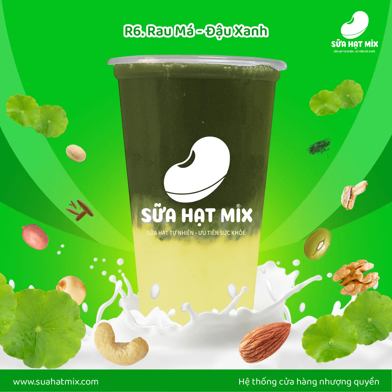 Hình ảnh Rau Má + Đậu Xanh (R6)