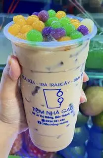 Hình ảnh Trà Sữa Khoai Dẻo Ly 700ml