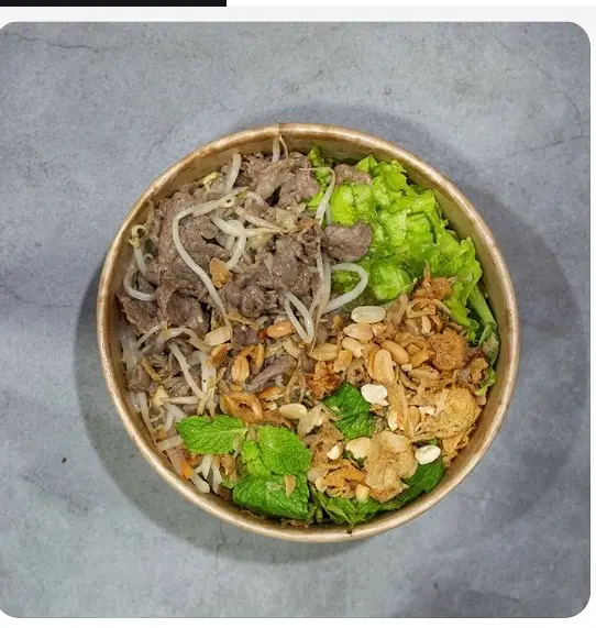Hình ảnh Bún trộn bò Nam Bộ