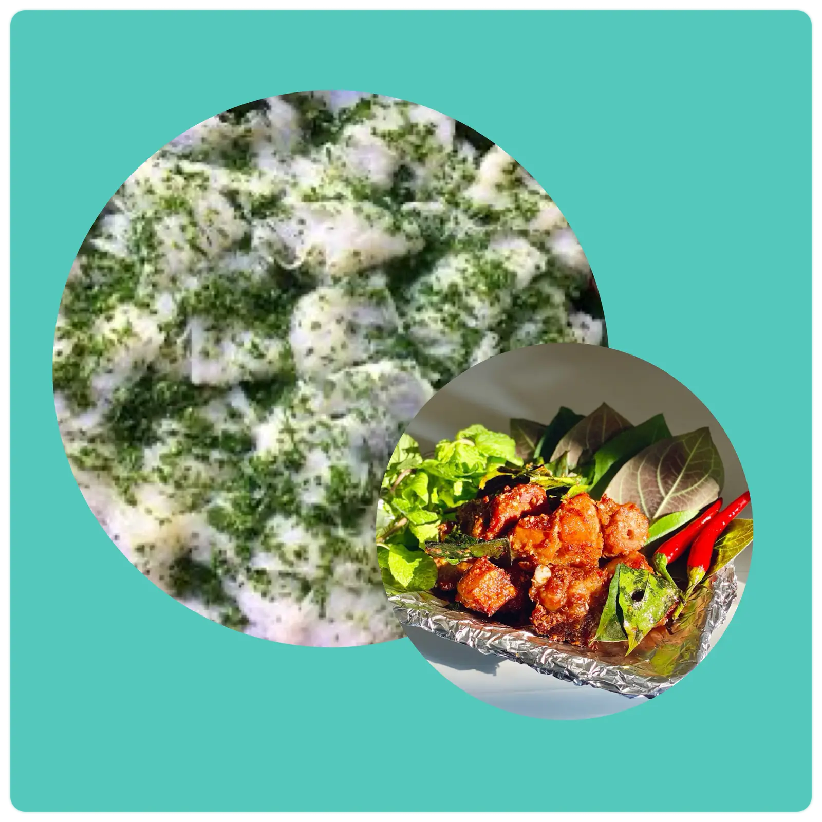 Hình ảnh BÁNH HỎI -THỊT XIÊN(kèm Topping)