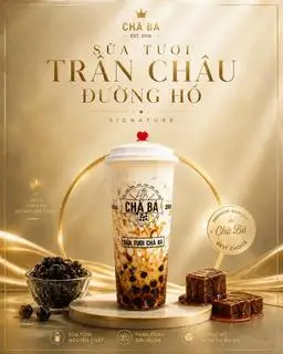 Hình ảnh Sữa tươi trân châu đường đen