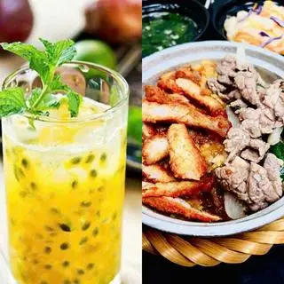 Hình ảnh Cơm bò xào - heo xíu - nước chanh leo