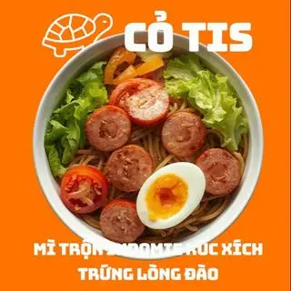 Hình ảnh Mì Trộn Indomie Xúc Xích Trứng Lòng Đào 