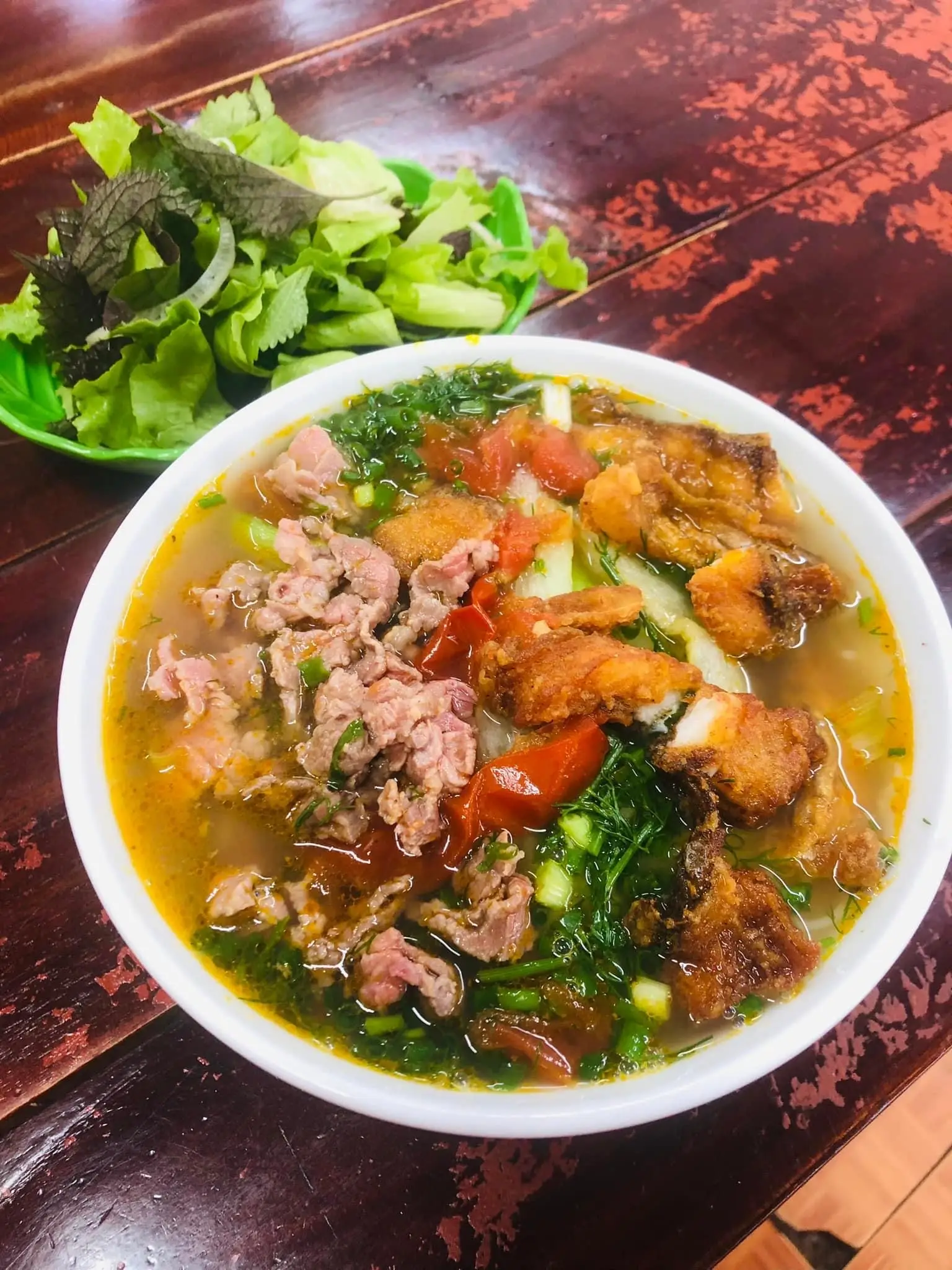 Hình ảnh bánh đa cá bò