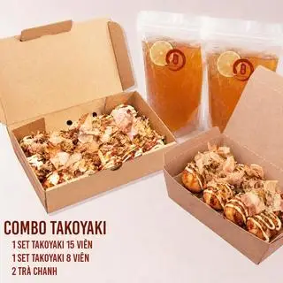 Hình ảnh Combo Takoyaki và 2 trà chanh
