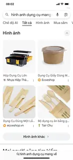 Hình ảnh Dụng cụ mang về