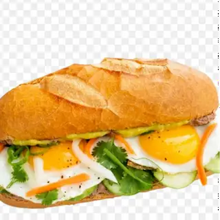 Hình ảnh bánh mì ốp la