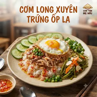 Hình ảnh Cơm Tấm Long Xuyên - Ốp La ( Thịt Sợi - Bì - Ốp La )