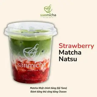 Hình ảnh Strawberry Matcha _ Natsu _ 500ml _ Sanmicha