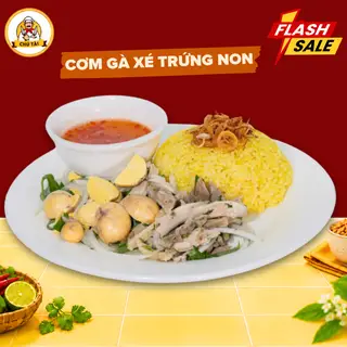 Hình ảnh Cơm Gà Xé + Trứng Non