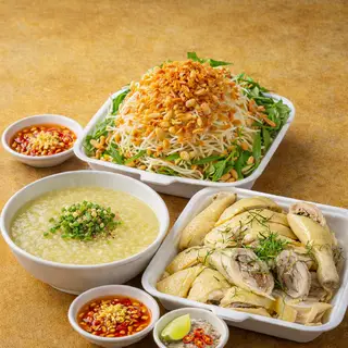 Hình ảnh Gỏi gà góc tư 2 người ăn - 1 phần cháo lớn