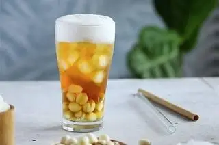 Hình ảnh trà sen vàng kem chees 