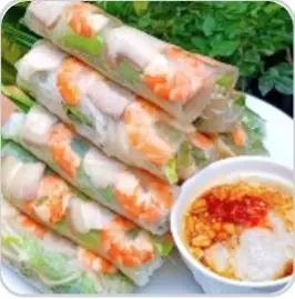 Hình ảnh combo 10 gỏi cuốn tôm thịt 