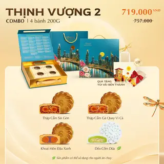 Hình ảnh [Bánh Trung Thu Savouré] COMBO THỊNH VƯỢNG 2 - 4 bánh 200g