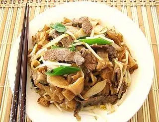Hình ảnh hủ tiếu xào bò 