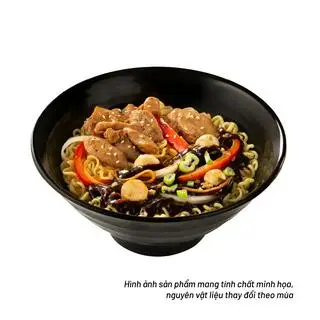 Hình ảnh Mì trộn tương đen gà