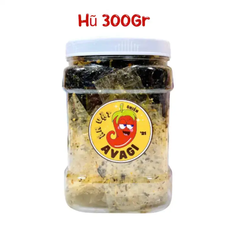 Hình ảnh Bánh tráng trộn rong biển cháy tỏi