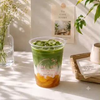 Hình ảnh Matcha Latte Đào