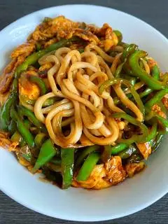 Hình ảnh 尖椒鸡蛋卤 - 清爽款Mì trộn sốt trứng và ớt xanh (vị thanh nhẹ)