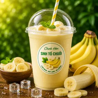 Hình ảnh Sinh tố chuối