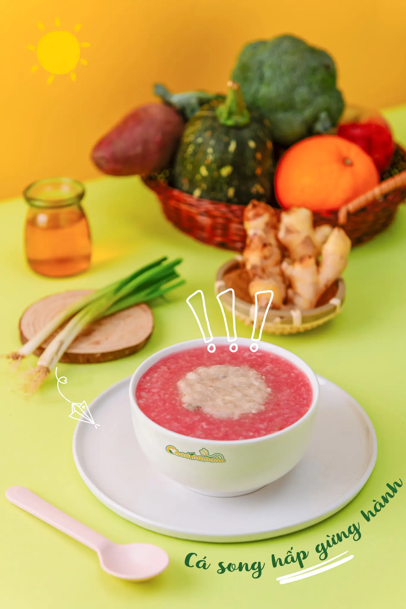 Hình ảnh Cháo Cá song hấp gừng