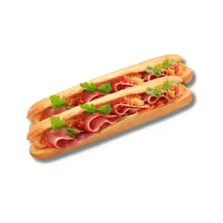 Hình ảnh Bánh Mì Que Pate Chà Bông Thịt Nguội