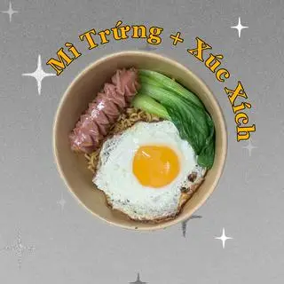 Hình ảnh Mì Trộn Trứng Xúc Xích