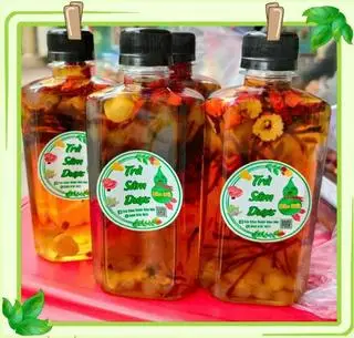Hình ảnh Trà Sâm Dược Bảo Bối- Full 7 toping (chai 330ml)