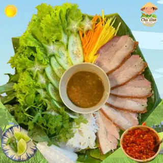 Hình ảnh Thịt Heo Quay Cuốn Bánh Tráng