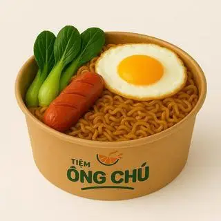 Hình ảnh Mì trộn Indomie xúc xích & trứng ốp la
