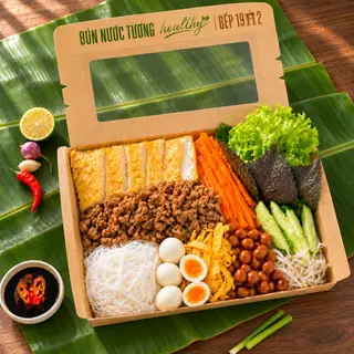 Hình ảnh Bún Nước Tương Thịt Heo Xào