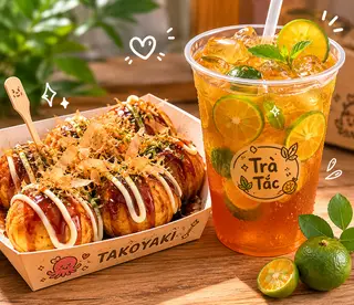 Hình ảnh mixed 8 viên + trà tắc( 8 pcs +kumquat tea)