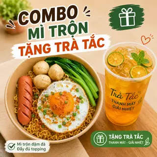 Hình ảnh Combo Mì trộn thập cẩm tặng kèm trà tắc