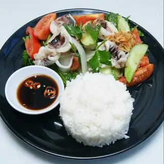 Hình ảnh Cơm Mực Xào