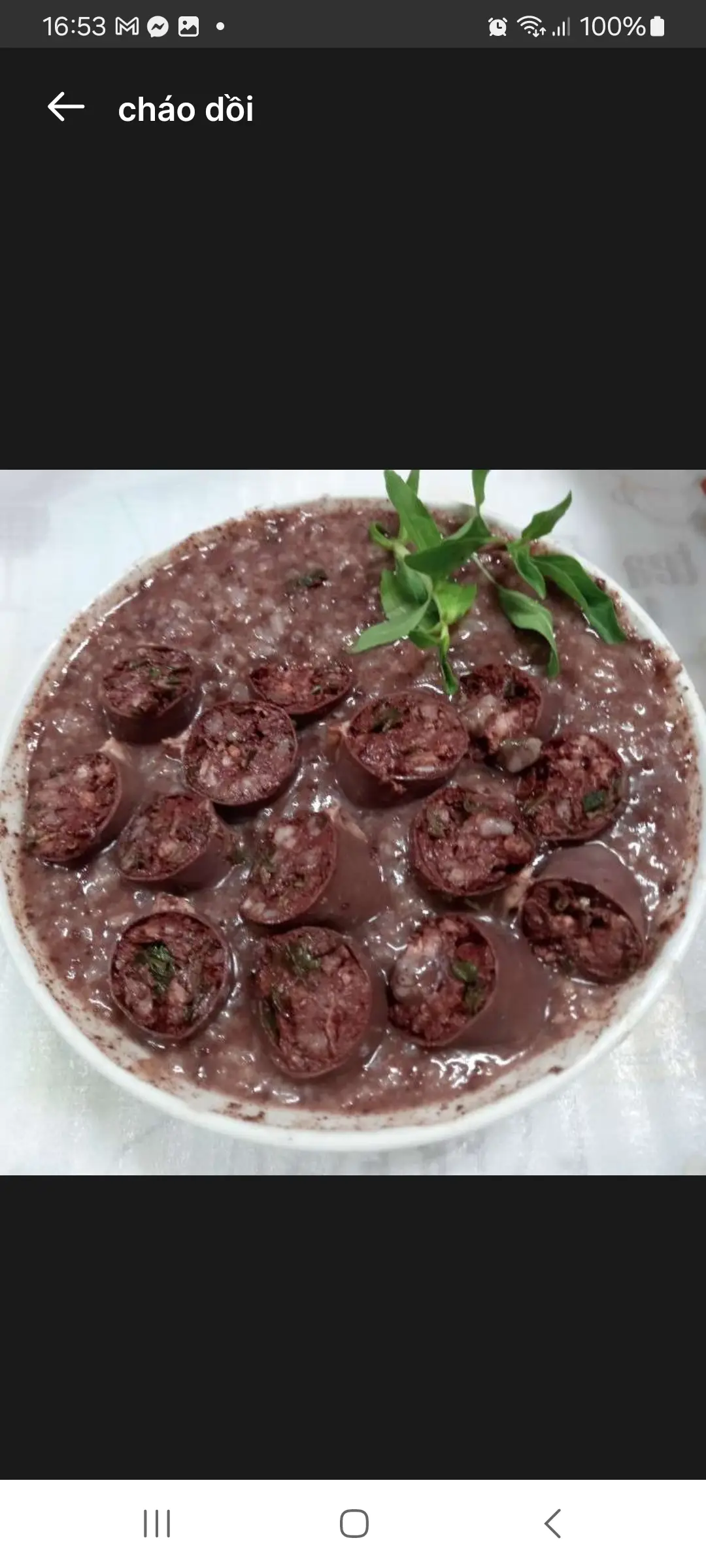 Hình ảnh cháo dồi km 2