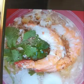 Hình ảnh compo 2 món gồm 1 phần súp cua tôm trứng cút  và 1 rau cau 