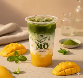 Hình ảnh Matcha latte xoài