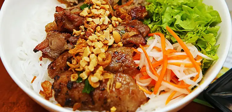 Hình ảnh Bún thịt nướng - bì ,