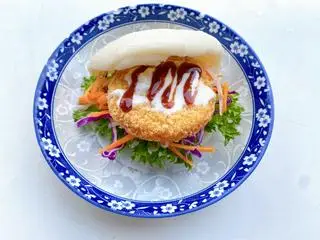 Hình ảnh Bao kẹp tôm burger tôm