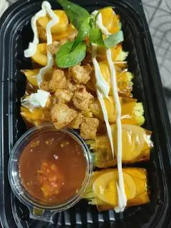 Hình ảnh bánh tráng cuộn.. tóp mỡ 