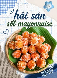 Hình ảnh hải sản sốt mayonnaise ( Sốt cam)