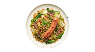 Hình ảnh Mì xào bò - xúc xích