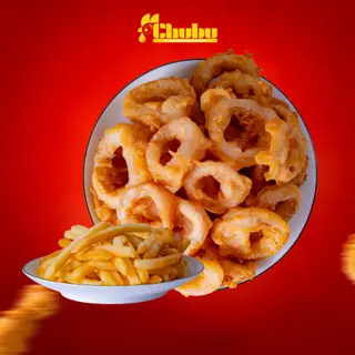 Hình ảnh Combo 5 -  mực khoanh da giòn - khoai tây chiên