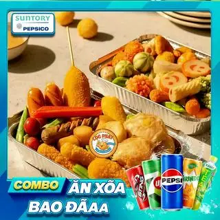 Hình ảnh ComBo Cá Viên Chiên  Thập Cẩm Phần Khổng Lồ + 1 Chai Nước Tự Chọn