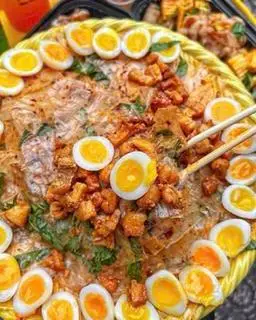Hình ảnh Bánh tráng trộn tóp mỡ rim