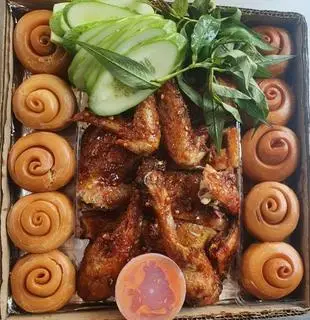 Hình ảnh Gà Nướng Bánh Bao