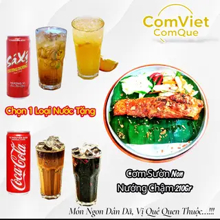 Hình ảnh Cơm Sườn Non Nướng Chậm 210Gr - Tặng Nước Tuỳ Chọn 