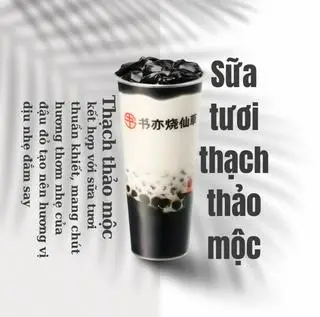 Hình ảnh Sữa tươi thạch thảo mộc