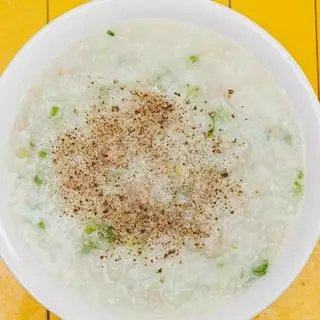 Hình ảnh cháo trắng lá dứa thịt Bằm 